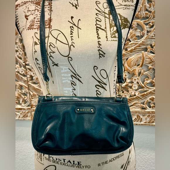EUC: Relic Teal Crossbody Clutch Purse w/ Built in Wallet - Picture 2 of 10
